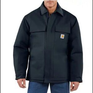 Carhartt Loose Fit Firm Duck Insulated Traditional Coat Men’s XL TALL C003-DNY